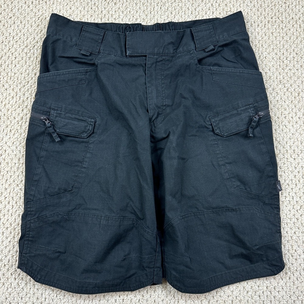 Helikon-Tex Urban Tactical Shorts Mens 36 Black Cargo Ripstop Utility 11" Poland
